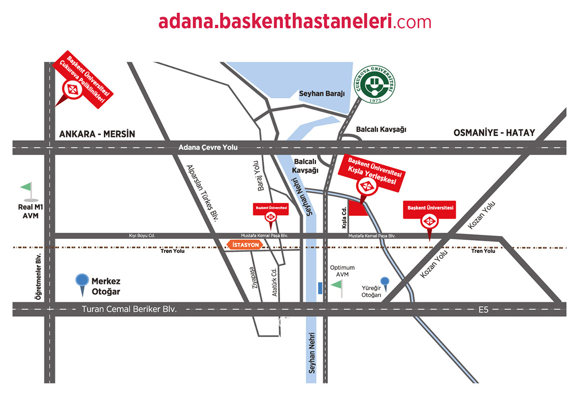 Başkent Üniversitesi Adana Kroki